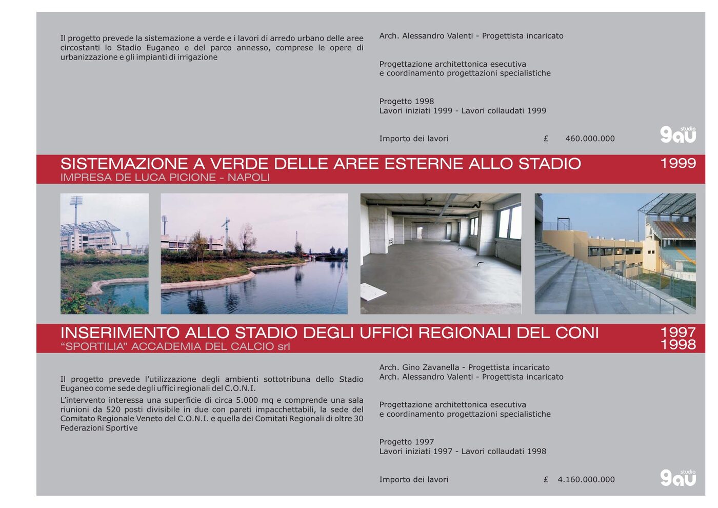 Inserimento degli uffici regionali del C.O.N.I. allo Stadio Euganeo
